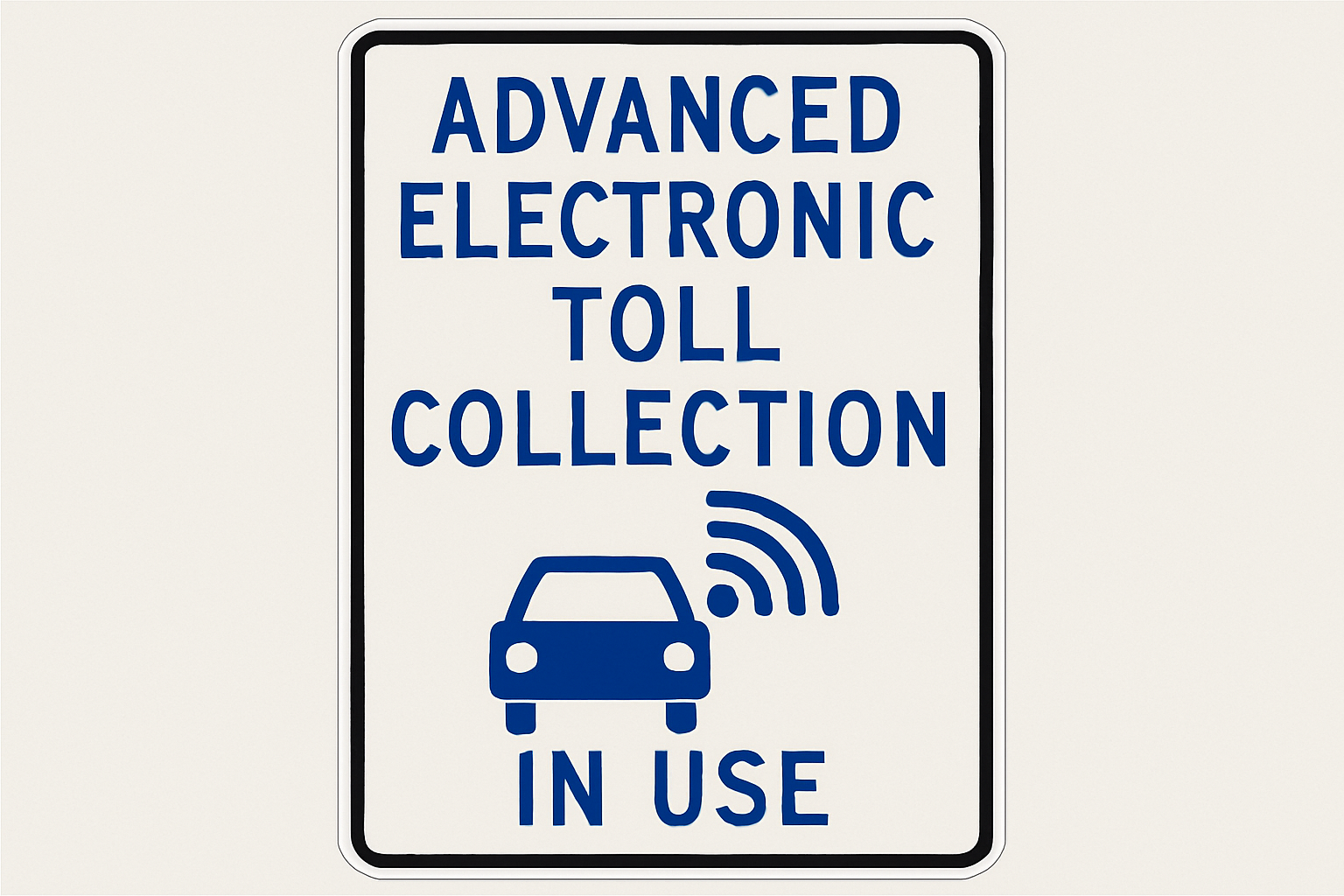 Advanced electronic toll collection system in use