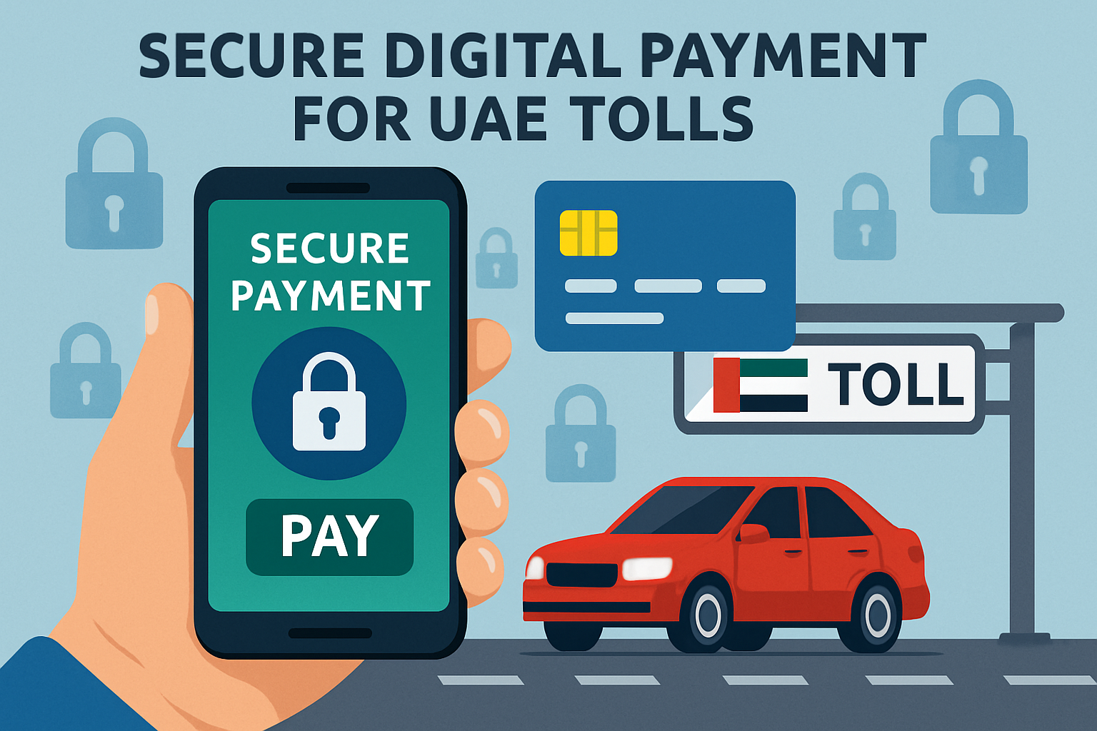 Secure digital payment system for UAE tolls